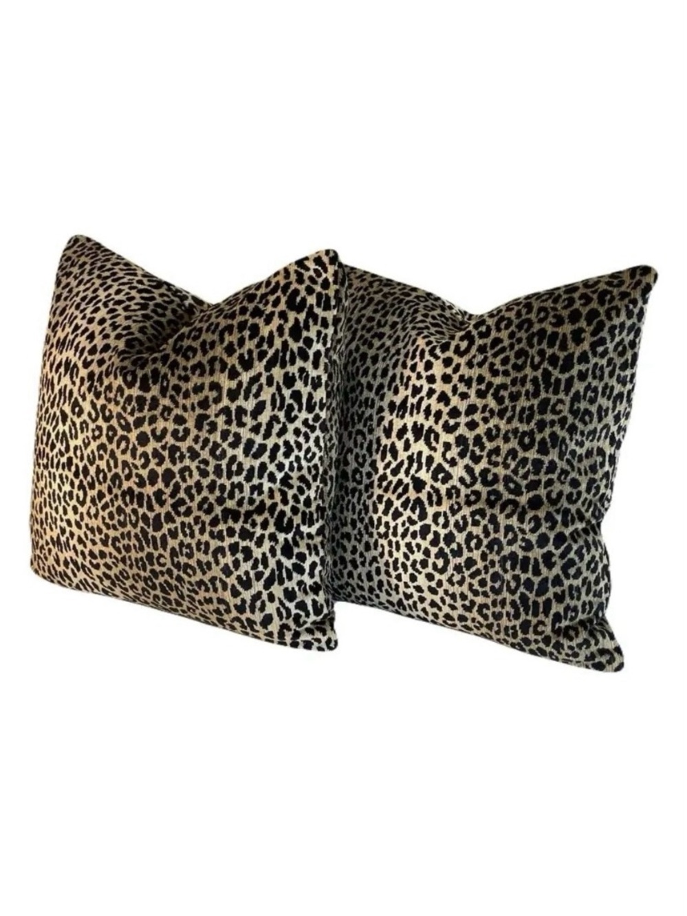 Clarence House “Kalahari Black” feather down pillows